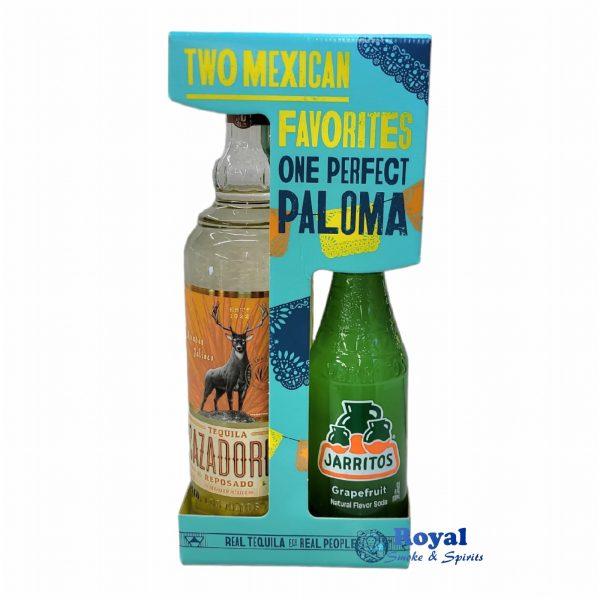 Cazadores Reposado Tequila with Jarritos Grapefruit Soda Gift Set