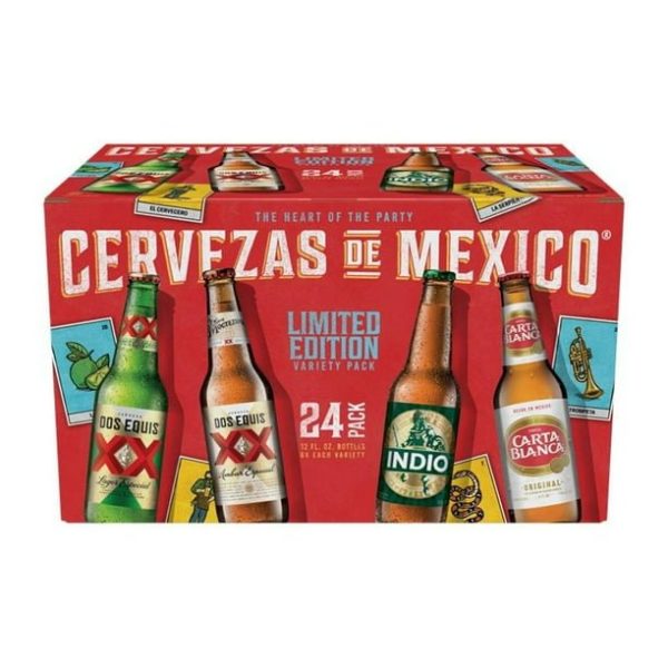 Cervezas DE Mexico Verity Pack (24pk X 12pk) Bottles
