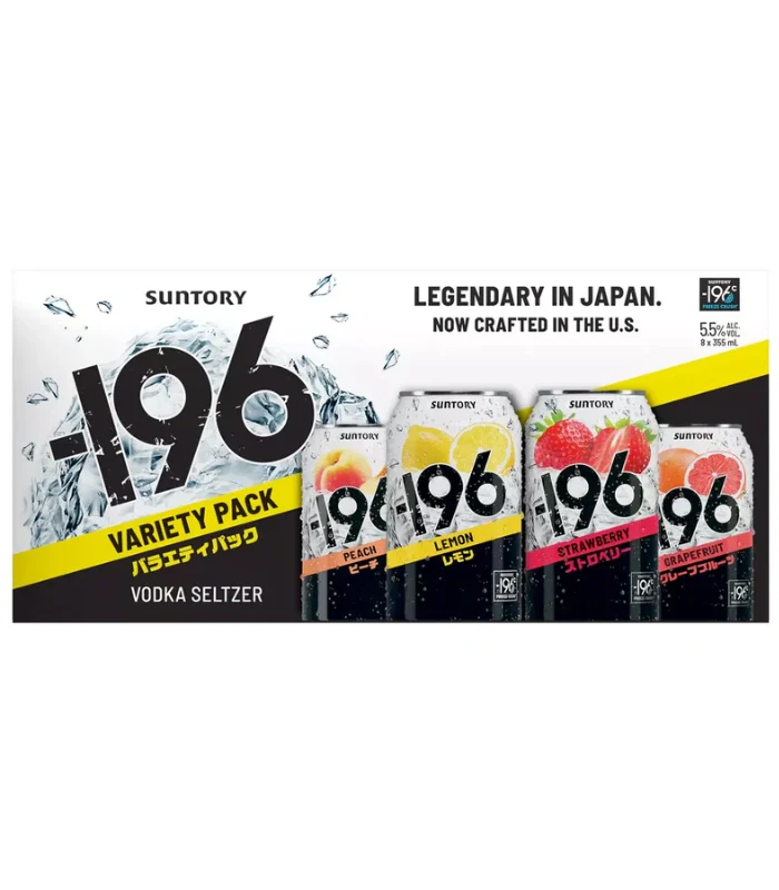 -196 Vodka Seltzer Variety Pack (8pk X 355ml) Cans