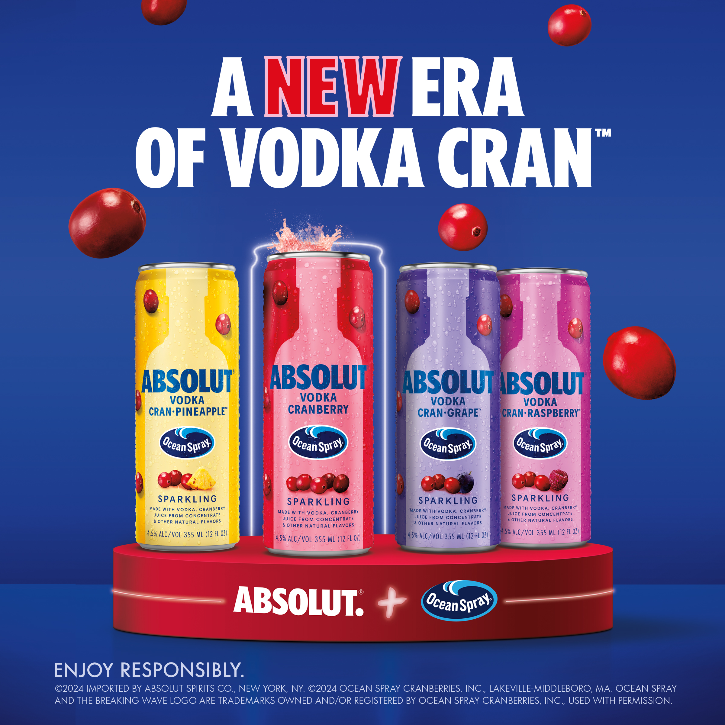 Absolut Ocean Spray Variety Pack 8pk X 355ml (Cans) - Image 2