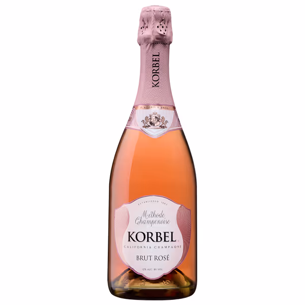 Korbel Brut Rosé Champagne Sparkling Wine (750ml)