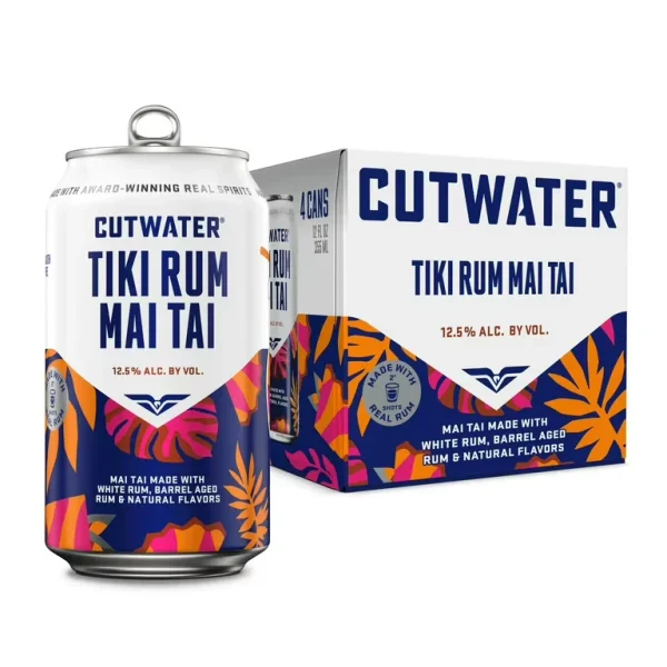 Cutwater Tiki Rum Mai Tai (12oz X 4pk) Cans
