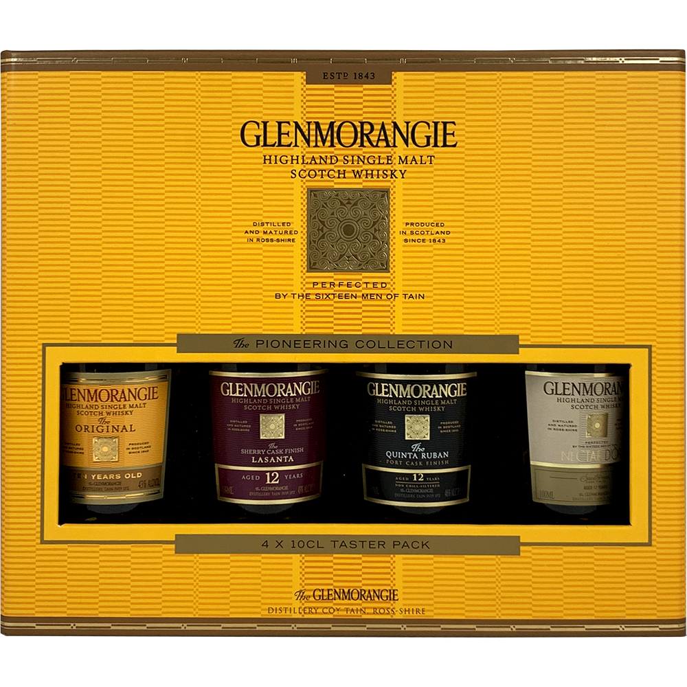 GLENMORANGIE The Tasting Set Highland Single Malt Scotch Whiskey (4pk X 100ml)