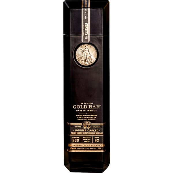 Gold Bar Double Cask Black Bourbon Whiskey (750ml)