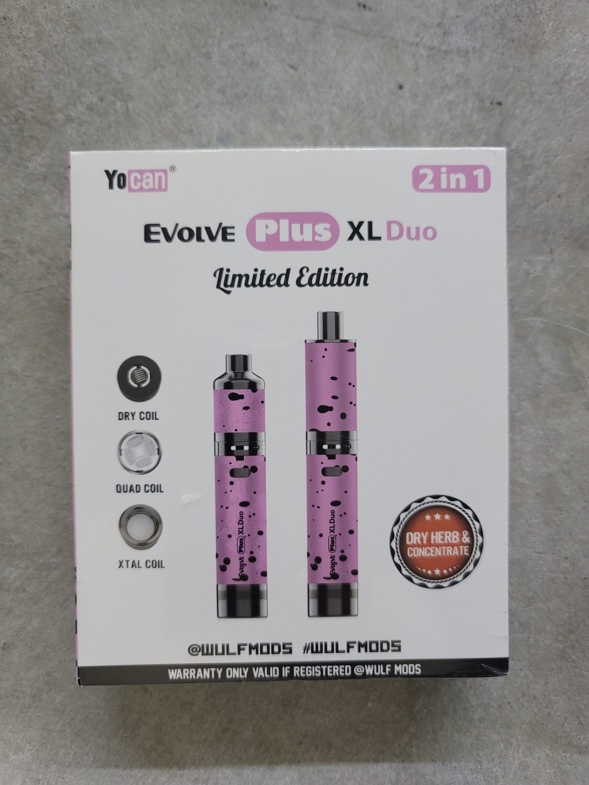 Wulf Mods Yocan Evolve Plus XL Duo 2 in 1
