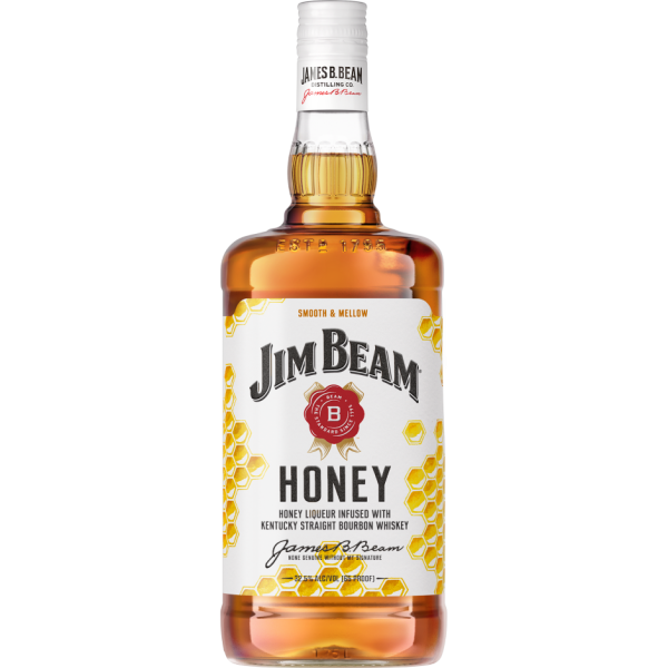 Jim Beam Honey Bourbon Whiskey (1.75L)