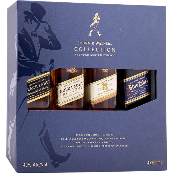 Johnnie Walker Collection Scotch Whisky (4 Bottles X 200ml)