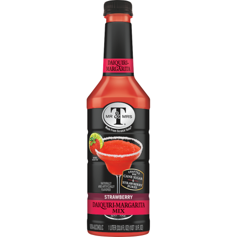 Mr & Mrs T Strawberry Daiquiri-Margarita Mix 1L