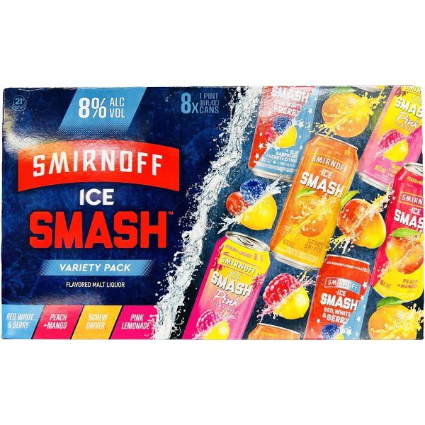 Smirnoff Ice Smash Variety Pack (16oz X 8cans)