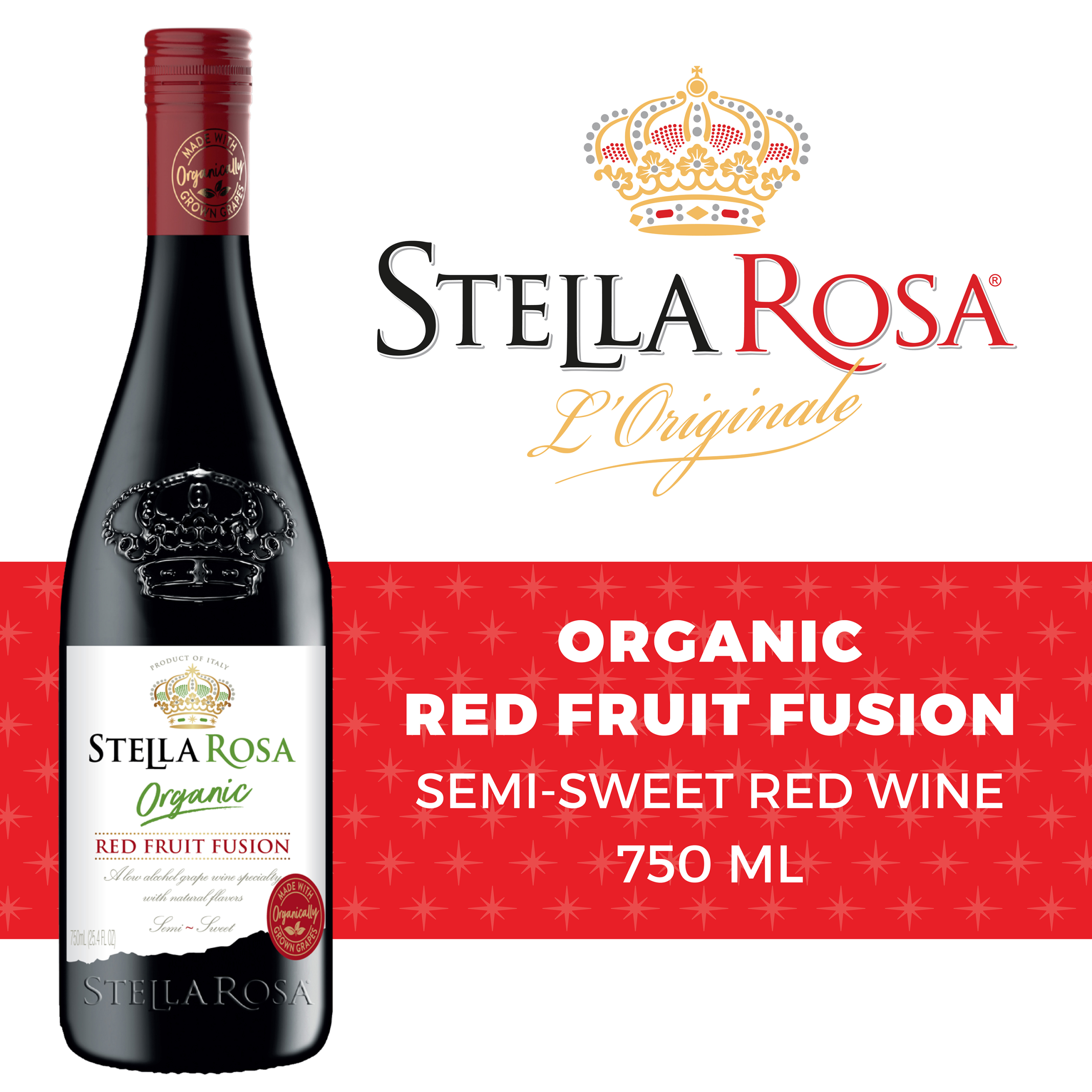 Stella Rosa Organic Red Fruit Fusion Wine (750ml)