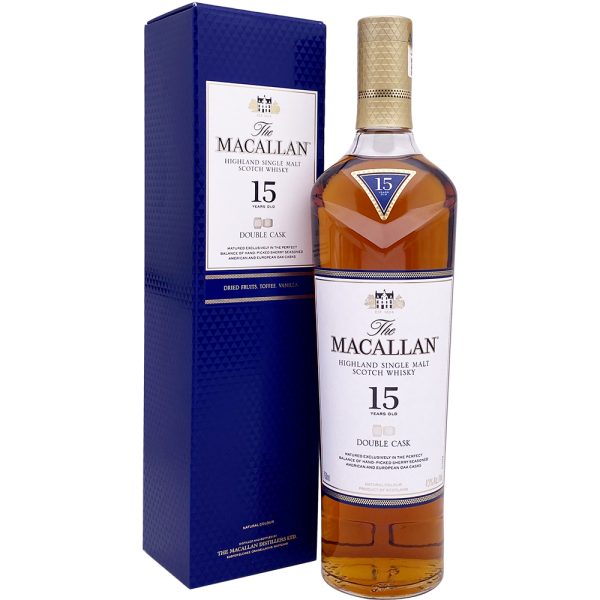 Macallan Double Cask Scotch Whisky 15 Years Old (750ml)